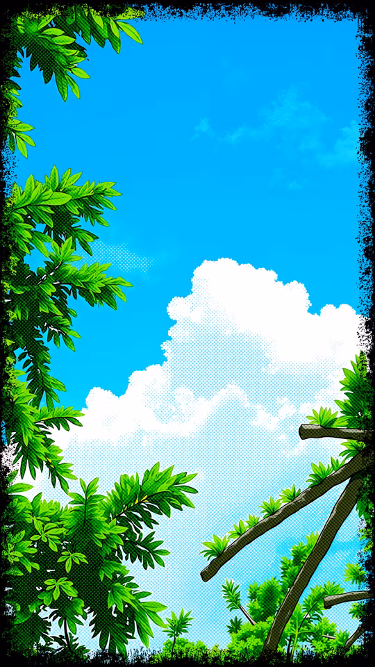 Forest Sky Illustration