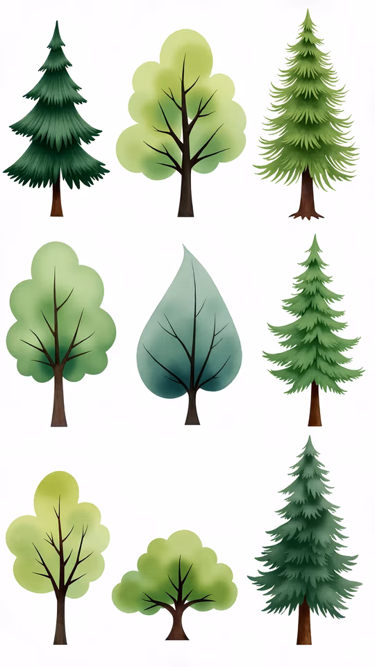 Forest Trees Illustration