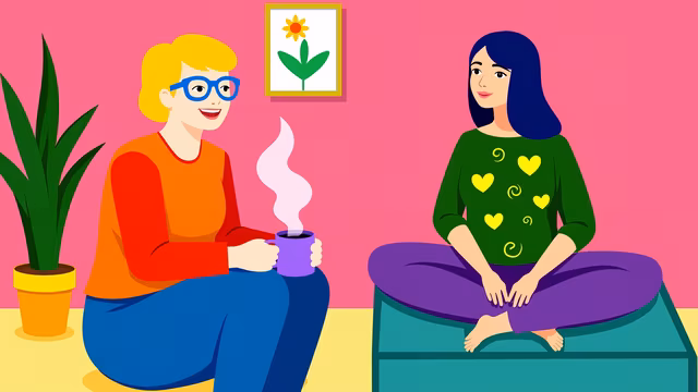 Friendly Chat Illustration