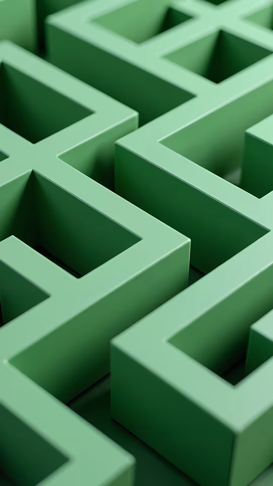 Green Maze Illustration
