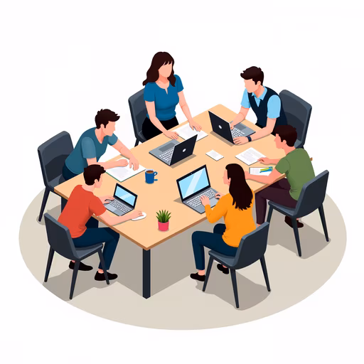 Group Work Illustration