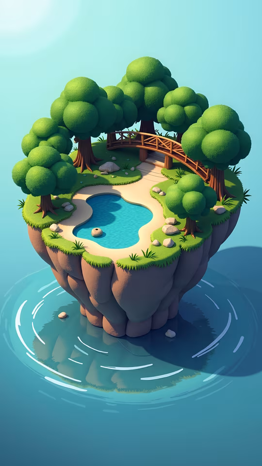 Island Paradise Illustration