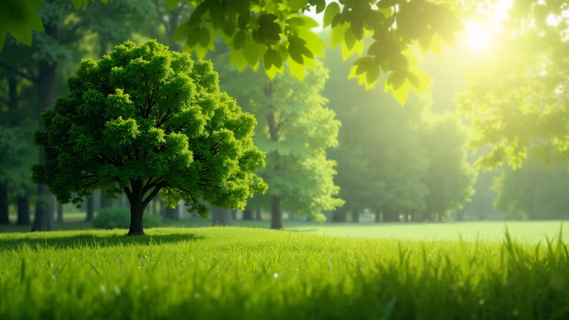 Lush Green Forest Illustration