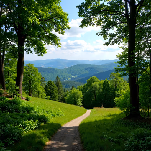 Lush Green Pathway