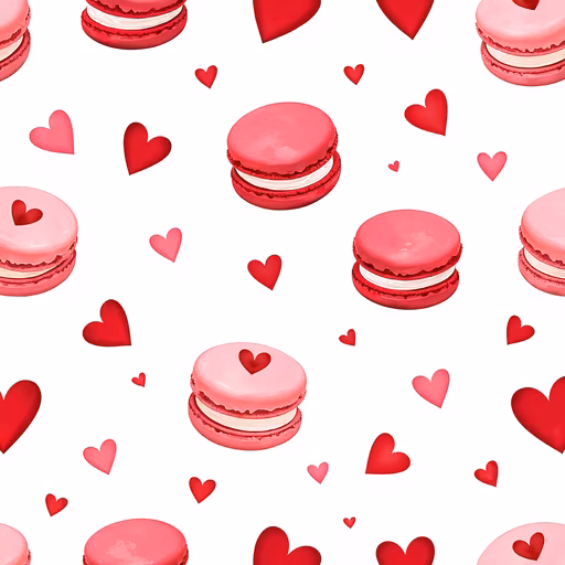 Macarons and Hearts