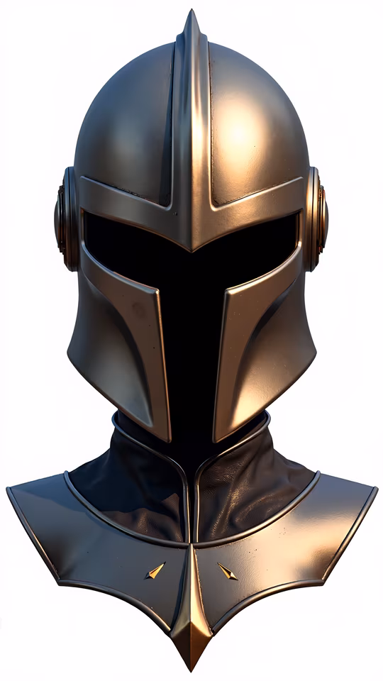 Mandorian Helmet Illustration