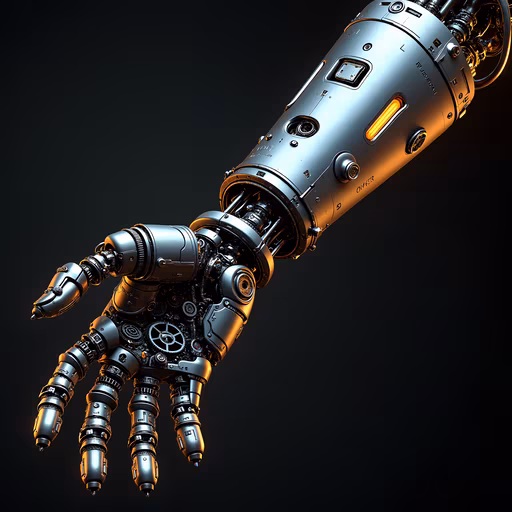 Mechanical Hand Illustration