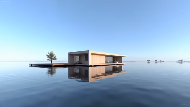 Minimalist Floating House