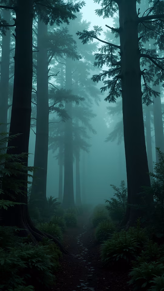 Misty Forest Path
