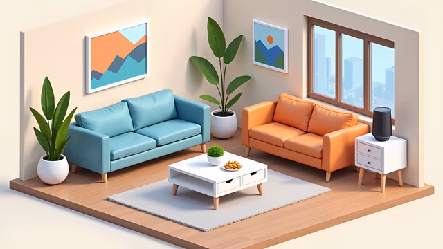 Modern Living Room Illustration