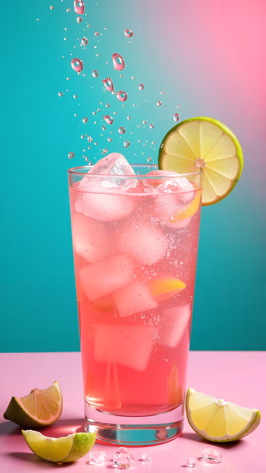 Pink Lemonade Illustration