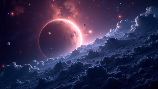 Planetary Eclipse Illustration