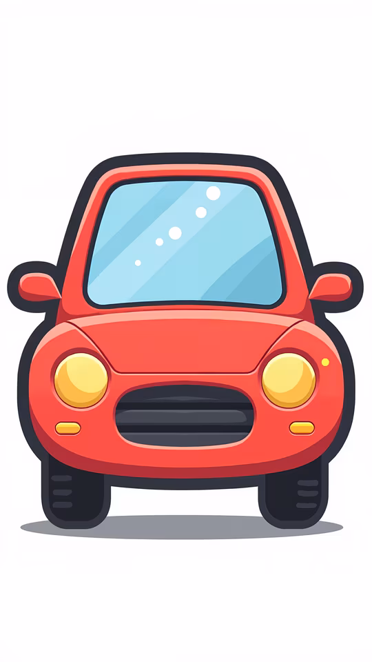 Red Car Illustration