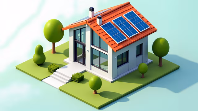Solar Home Illustration