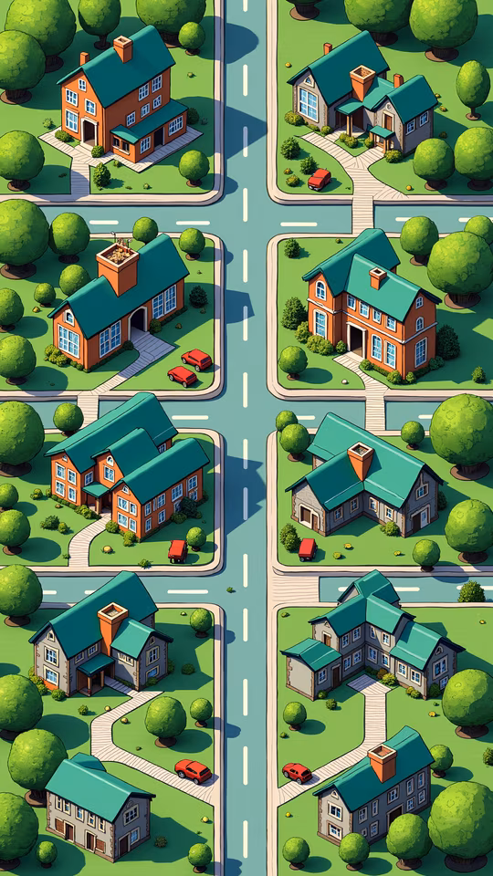 Suburban Illustration