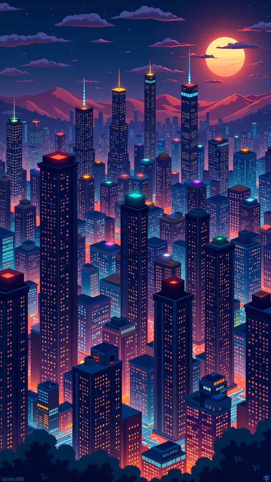 Urban Night Illustration