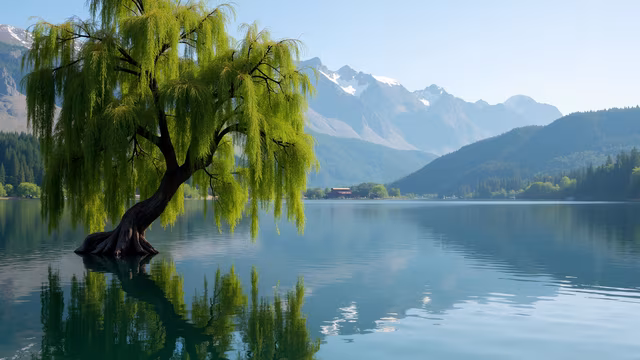 Willow Tree Reflection