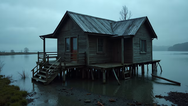Abandoned Lake House