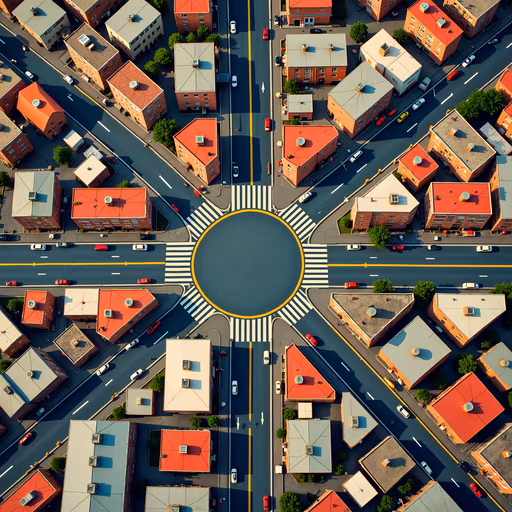 Circular Intersection Illustration