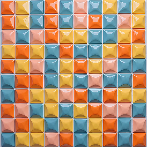 Colorful Squares Illustration