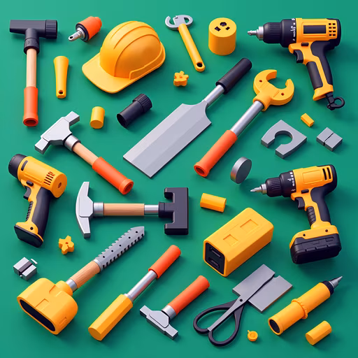 Construction Tools Illustration
