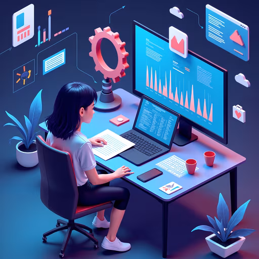 Digital Workspace Illustration