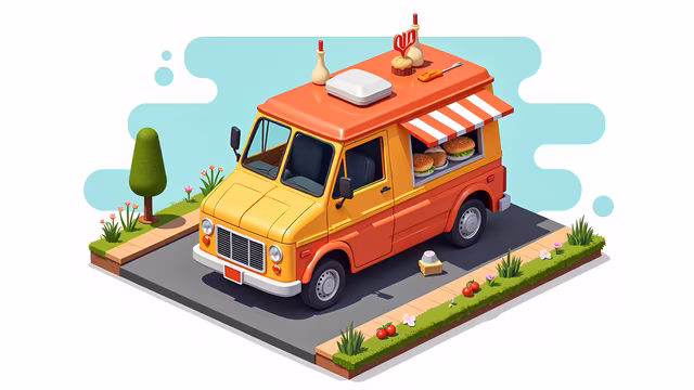 Food Truck Illustration