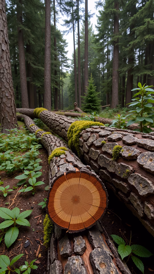 Forest Log Art