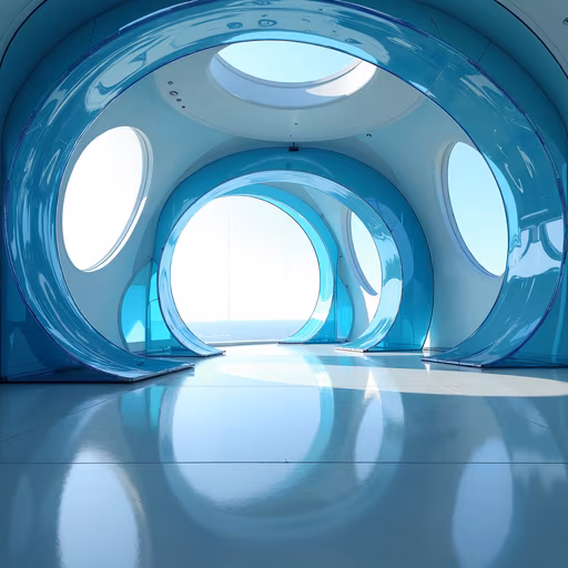 Futuristic Tunnel Illustration