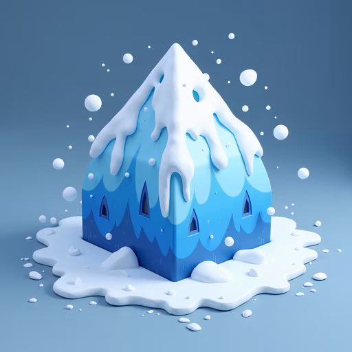 Icy Cottage Illustration