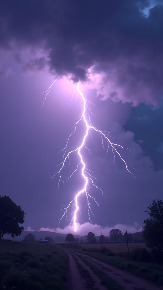 Lightning Strike Illustration