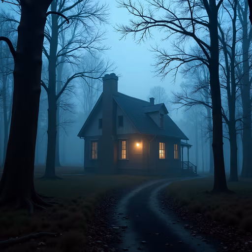 Misty Cottage Illustration