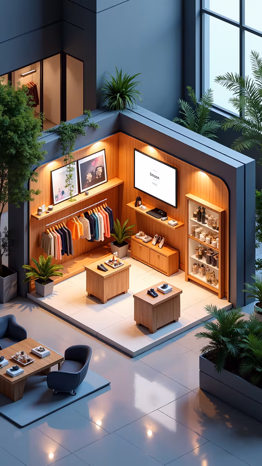 Modern Retail Store Illustration