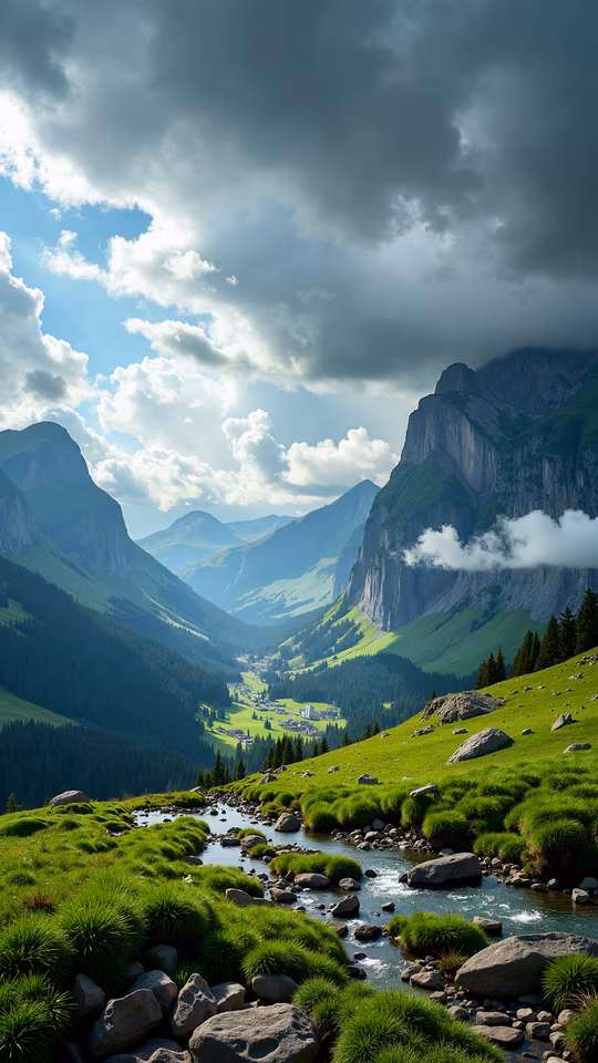 Mountain Valley Landscape