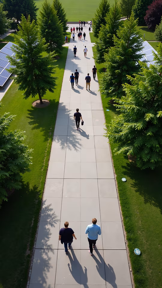 Pathway Through Greenery
