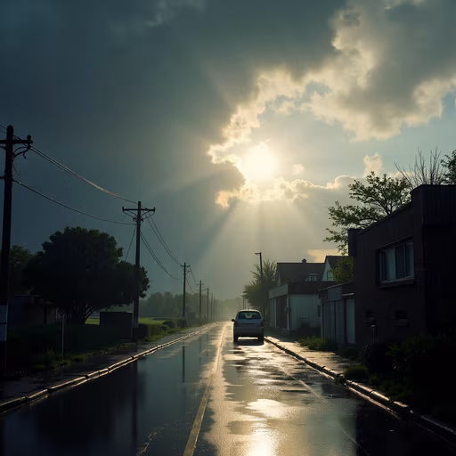 Rainy Street Serenity