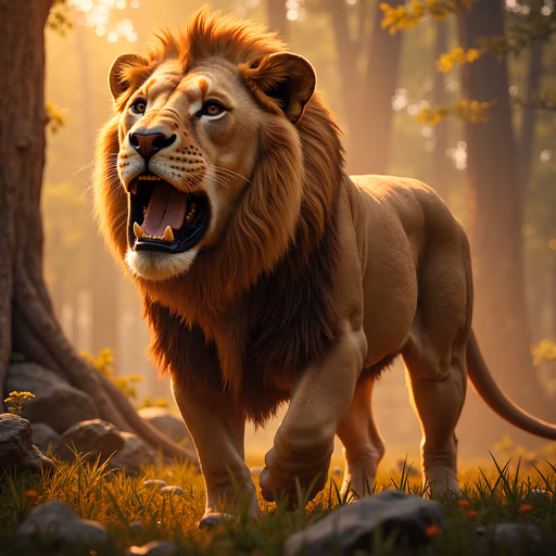 Roaring Lion Illustration