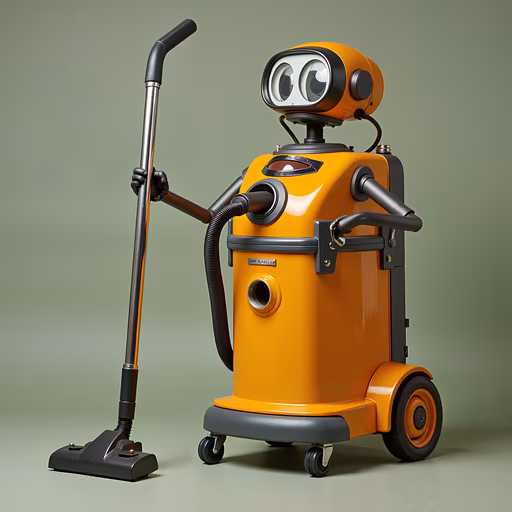 Robot Vacuum Cleaner Illustration