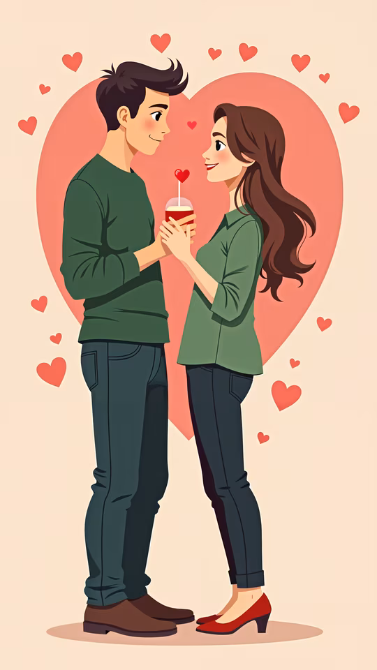 Romantic Couple Illustration
