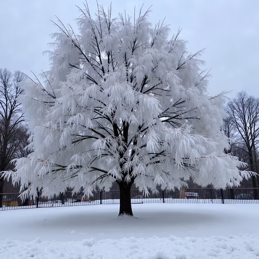 Snow-Covered Tree