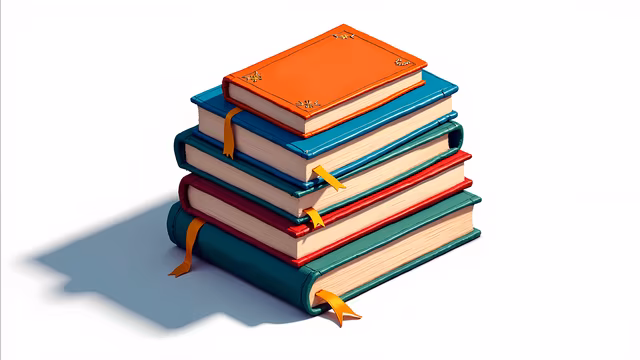 Stack of Books Illustration
