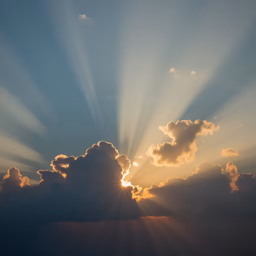 Sunburst Through Clouds