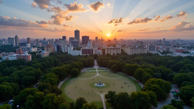 Sunset Cityscape