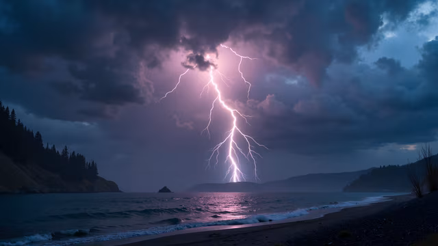 Thunderstorm at Dusk