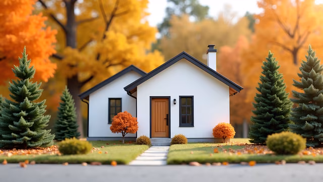 Autumn Cottage Illustration