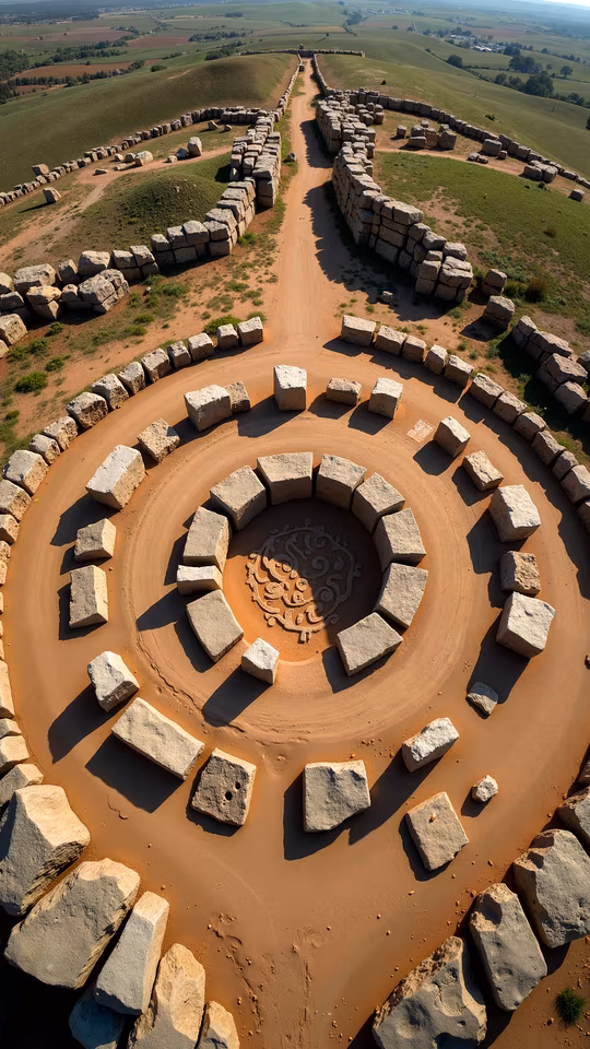 Circular Stone Pathway