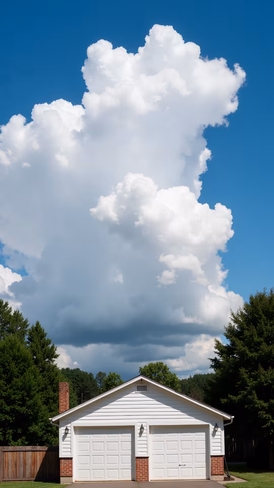 Cloudy Sky Garage