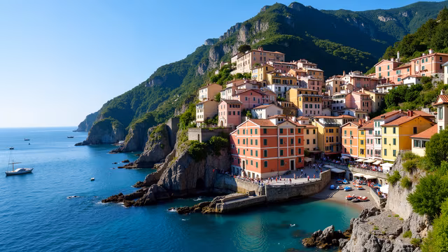 Coastal Village Landscape