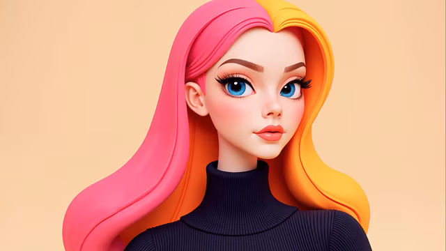 Colorful Cartoon Portrait