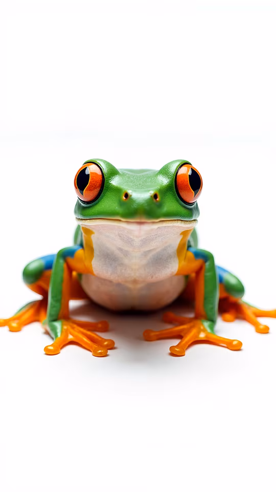 Colorful Frog Portrait
